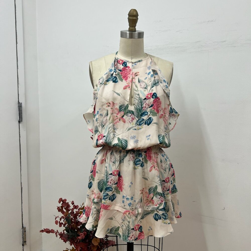 Parker Floral Ruffle Mini Dress